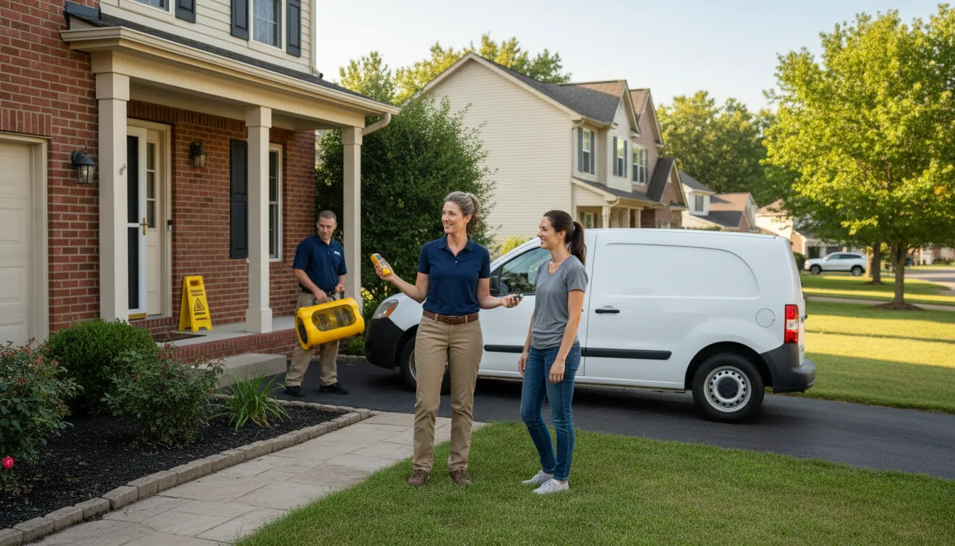 Residential water damage restoration in Garland, NE